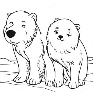 Arctic Dogs Coloring Page 37583-29718