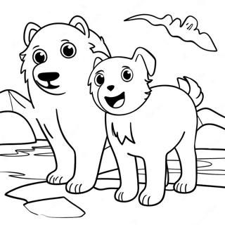 Arctic Dogs Coloring Page 37583-29719