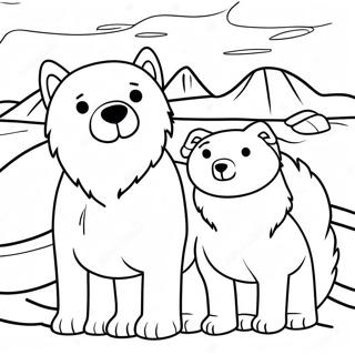 Arctic Dogs Coloring Page 37583-29720