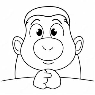 Funny Cartoon Nose Coloring Page 37604-29729