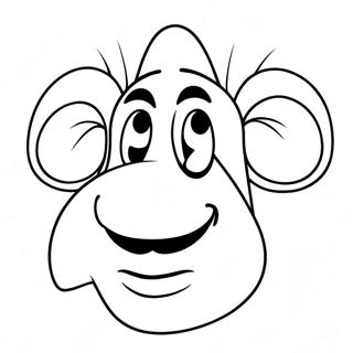 Funny Cartoon Nose Coloring Page 37604-29730