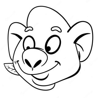 Funny Cartoon Nose Coloring Page 37604-29731