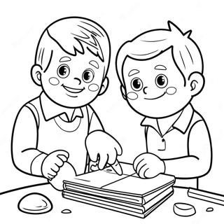 Fun Activities With My Brother Coloring Page 37624-29752