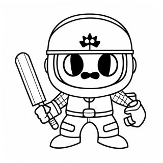 Brawl Stars Leon Coloring Pages