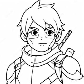 Cool Boy Anime Coloring Pages