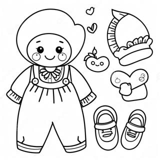 Cute Baby Clothes Coloring Page 37733-29845