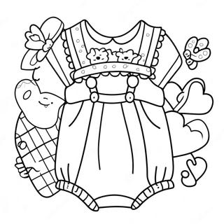 Cute Baby Clothes Coloring Page 37733-29848