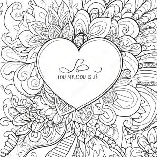 Love Yourself Coloring Pages