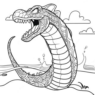 Sea Serpent Coloring Page 37783-29880