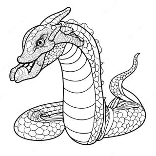 Majestic Sea Serpent Coloring Page 37784-29882