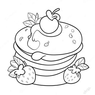 Delicious Strawberry Shortcake With Cherry Topping Coloring Page 37794-29889