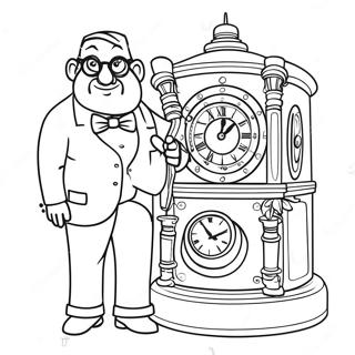 Mr Peabody S Time Machine Coloring Page 37814-29898