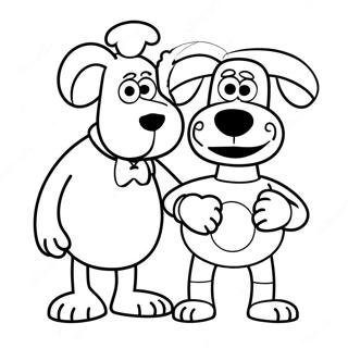 Wallace And Gromit Coloring Page 37823-29905