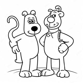 Wallace And Gromit Coloring Page 37823-29906