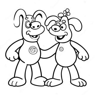 Wallace And Gromit Coloring Page 37823-29907