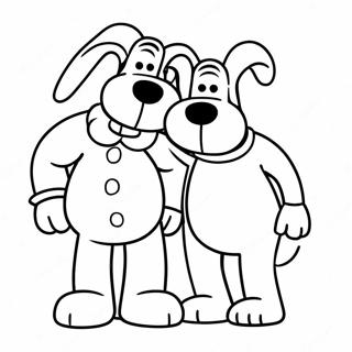 Wallace And Gromit Coloring Page 37823-29908