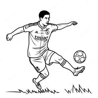 Lewandowski Scoring A Goal Coloring Page 37854-29937