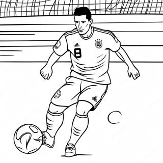 Lewandowski Scoring A Goal Coloring Page 37854-29940