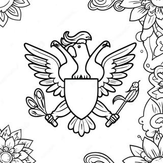 Vibrant State Flag Coloring Page 37874-29952