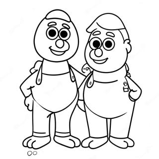 Burt And Ernie Coloring Page 37893-29965