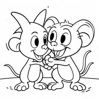 Pinky And The Brain In A Silly Situation Coloring Page 37924-29993