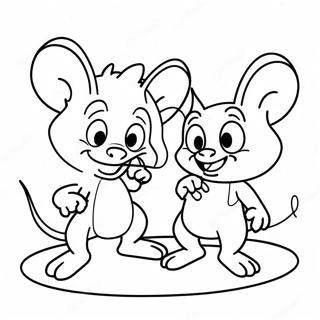 Pinky And The Brain In A Silly Situation Coloring Page 37924-29996