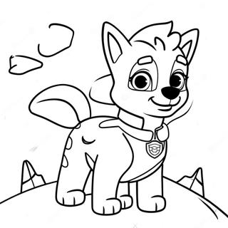 Everest Skye Paw Patrol Coloring Page 37963-30026