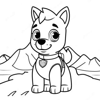 Everest Skye Paw Patrol Coloring Page 37963-30027