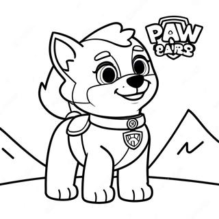 Everest Skye Paw Patrol Coloring Page 37963-30028