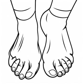 Feet Coloring Pages