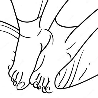 Realistic Feet Coloring Page 37973-30014