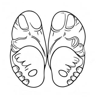 Realistic Feet Coloring Page 37973-30015