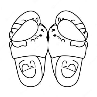 Cartoon Feet Coloring Page 37974-30029