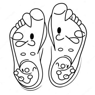 Cartoon Feet Coloring Page 37974-30032