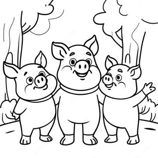 Three Little Pigs Coloring Pages