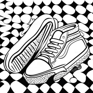 Vans Classic Checkerboard Coloring Page 38043-30095