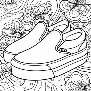 Vans Slip-On Shoes Coloring Page 38044-30087