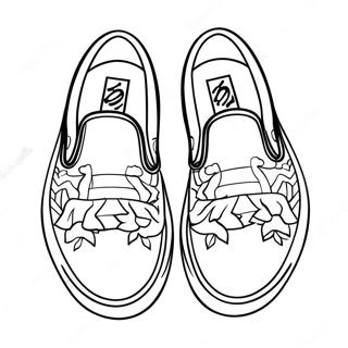 Vans Slip-On Shoes Coloring Page 38044-30088