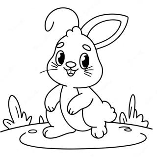 Cute Bunny Hop Coloring Page 38104-30132