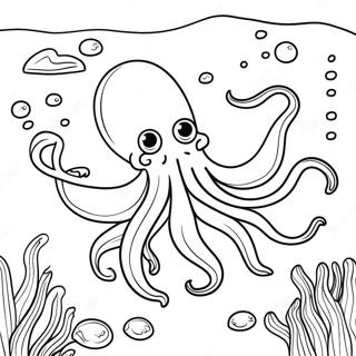 Giant Squid Coloring Pages