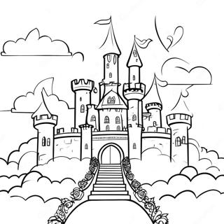 Once Upon A Time Fairy Tale Castle Coloring Page 38133-30151