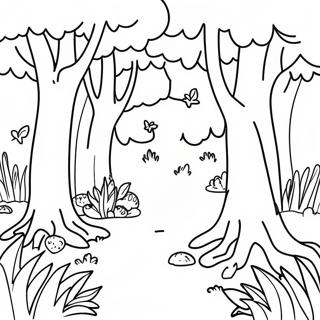 Magical Once Upon A Time Forest Coloring Page 38134-30161