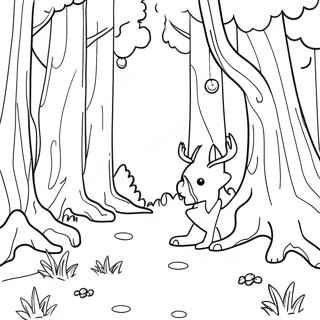 Magical Once Upon A Time Forest Coloring Page 38134-30162