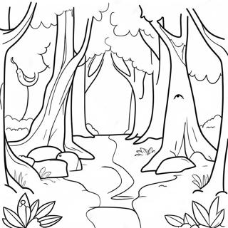 Magical Once Upon A Time Forest Coloring Page 38134-30163