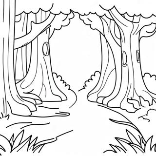 Magical Once Upon A Time Forest Coloring Page 38134-30164