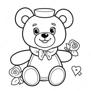 Cute Build A Bear With Accessories Coloring Page 38214-30245