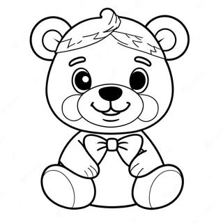 Cute Build A Bear With Accessories Coloring Page 38214-30247