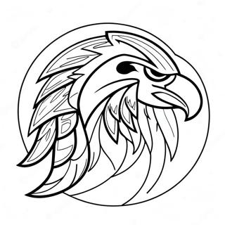 Atlanta Falcons Logo Coloring Page 38223-30227