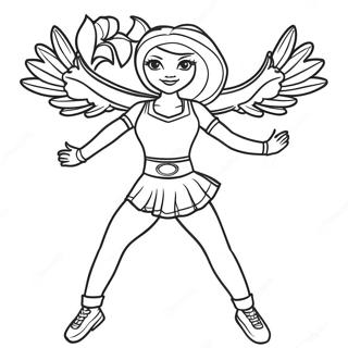 Atlanta Falcons Cheerleader Coloring Page 38224-30251