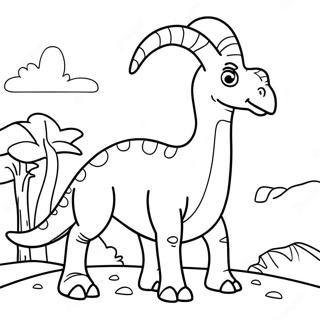 Parasaurolophus Coloring Pages